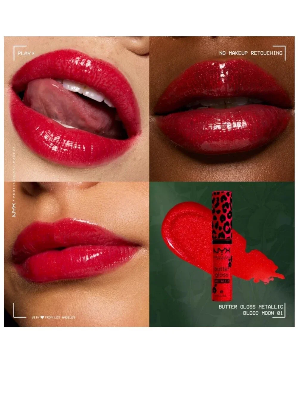 NYX Butter Gloss Metallic Lip Gloss Shade: Blood Moon 🆕